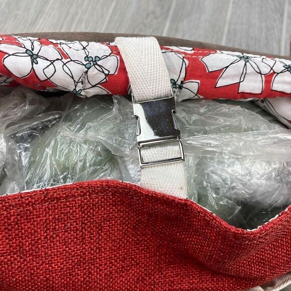 Sage & Harper Women's Multi Media Medium Crossbody Bag Red and Tan - Picture 6 of 16